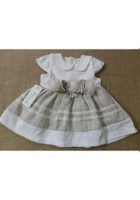 Resim Beyzababykids Kız Bebek Elbise Kışlık Çiçekli Doğumgünü Elbise Abiye 