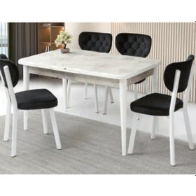 Resim Bera Rambla 110+30 X 70 Kütük Açılabilir Masa Beyaz 