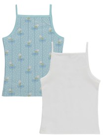 Resim Civil Girls Flower 2-10 Yaş Kız Çocuk 2'li Atlet - Standart / 10-11 Yaş 