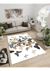 Resim Dijidekor Işıltı Koleksiyonu Model262 Süngerli Dijital Baskılı Saçaksız Mutfak Halısı Yolluk 