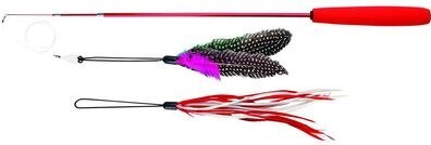 Resim Trixie Kedi Oltası İki Oyuncaklı Teleskopik Oynatma Oltası 40 - 98 Cm 