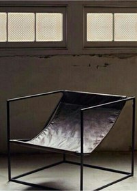 Resim SOHOMANJE Gerçek Deri Siyah Küp Berjer 