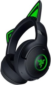 Resim Razer Kraken Kitty V2 BT - Oyun ve akış için Kitty Kulaklı Kablosuz Bluetooth RGB Kulaklık (325 g, TriForce 40 mm Sürücüler, Bluetooth 5.2, Gürültü Önleyici Mikrofonlar) Siyah 