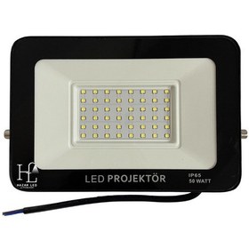 Resim 12-24 Volt 50 Watt Tablet Projektör Beyaz SMD Led Projektör 