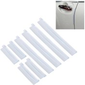 Resim Sones Fr Jg-031 8 Pcs Kauçuk Araba Yan Kapı Kenar Koruma Muhafızları Kapak Trimler Çıkartmalar Şeffaf 
