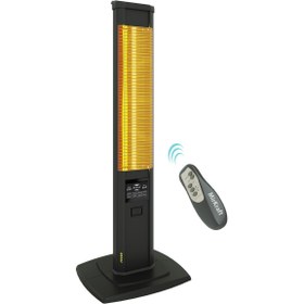 Resim Mirkraft Fever 2500 W Termostatlı Dış Mekan Elektrikli Kule Tipi Infrared Isıtıcı 35 m2 