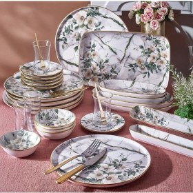 Resim Fecra Floranda 35 Parça Gold Fileli Kahvaltı Seti 