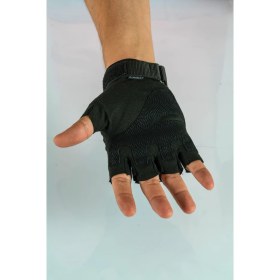 Resim Combat Tactical Outdoor Kesik Parmaksız Eldiven Asker Polis Dağcı Sporcu Bisikletçi Kemik Eldiveni - 004 