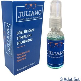 Resim Juliano 3 Adet Gözlük Temizleme Antistatik Solusyon Sprey Set 