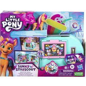 Resim F6339 My Little Pony - Sunny Starscout Smoothie Arabası +3 yaş 