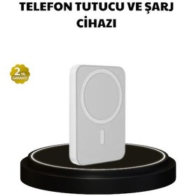 Resim Manyetik Kablosuz Powerbank Apple Uyumlu iPhone 12/13/14/15 , Hızlı Şarjlı, Ultra Hafif Çok Renkli 