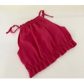 Resim Maya Collection Kız Çocuk Koton Kumaş Crop Bluz 