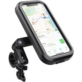 Resim Rogfer Su Geçirmez Motosiklet Bisiklet Cep Telefonu Tutucu 360 Döner Sürme Navigasyon Tutucu, Model: Gidon Standı Diğer Diğer 