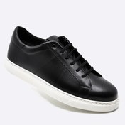 Resim Fosco Hakiki Deri Spor Sneaker Erkek Ayakkabı Siyah 9809 