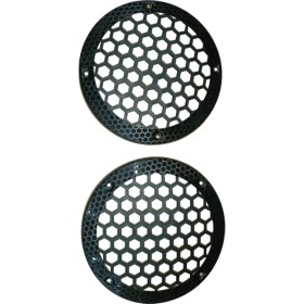 Resim 16CM Midrange ve Hoparlör Koruma Kapağı Siyah Plastik 1takım (2ADET) 