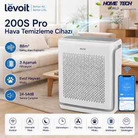 Resim Levoit 200S Pro Hava Temizleme Cihazı Beyaz 