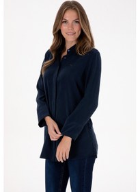 Resim U.s. Polo Assn. Kadın Lacivert Gömlek Desenli 50299622-vr033 Lacivert 