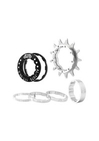 Resim Suntek Bisiklet 13t Tek Hızlı Volan Alüminyum Gümüş 