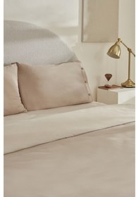 Resim Karaca Home Basis %100 Pamuk Çift Kişilik Nevresim Takımı Bej Bej 