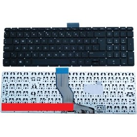 Resim HP Uyumlu Envy 17-N, 17-N000Nt, 17-N100Nt Klavye (Siyah Tr) Büyük Enter - 551363546 