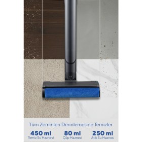 Resim Kumtel Kablosuz Zemin Temizleme Makinesi HCFC-01 30 W Güç Değeri ile Kendini Temizleme Özelliği 