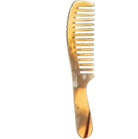 Resim Sorendy Sığır Boynuzu Doğal Kemik Tarak Seyrek Dişli Saç Tarağı Hakiki El Yapımı Hediyelik Kt-104 - 20 Cm 