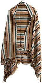 Resim Karatezgah Dokuma Çok Renkli Turuncu Çizgili Peştemal Örtü 