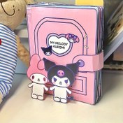 Resim For Kuromi & Benim Melodi için resmi lisansı olan sessiz kitap - Bonus mühürlerle kesiksiz yaratıcı aktivite kitabı, DIY kağıt sanatı, doğum günleri, Halloween, Noel, tatiller için mükemmel hediye | Temalı aktivite kitabı | Kağıt sanatı kitabı, Scrapbooking Kiti 