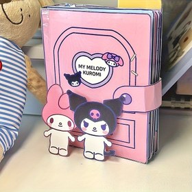 Resim For Kuromi & Benim Melodi için resmi lisansı olan sessiz kitap - Bonus mühürlerle kesiksiz yaratıcı aktivite kitabı, DIY kağıt sanatı, doğum günleri, Halloween, Noel, tatiller için mükemmel hediye | Temalı aktivite kitabı | Kağıt sanatı kitabı, Scrapbooking Kiti 