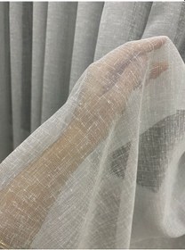 Resim İncilife Home Foldet Gri Keten Kırışmaz Ütü İstemez Tül Perde 1/2,5 Normal Orta Pileli GRİ 