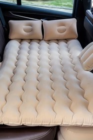 Resim Otolaria Araç Içi Şişme Yatak Çakmaklık Pompalı 130x80x40 cm BEJ 