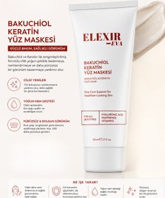 Resim Elexir Eva BAKUCHIOL SOYULABİLİR YÜZ MASKESİ | CİLT YENİLEME VE AYDINLIK GÖRÜNÜM DESTEĞİ | PEEL OFF MASKE 50 ML 