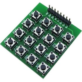 Resim 4 X 4 Matrix Keyboard Keypad 16 Buton Tuş Takımı Keyboard Klavye Alarm Şifre Kilit Güvenlik 