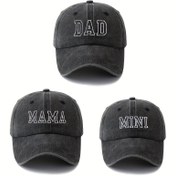 Resim Aile için 3 adet Beyzbol Kapağı Seti, Ebeveynler için üç kapağı içerir, Yıkanabilir Klasik Stil, Dış Mekan Tatilleri ve Rahat Geziler için Mükemmel, Ayarlanabilir Boyut, Aile Bakımı'nı Gösterir, Üç Kapağı İçeren Mükemmel Bir Değer Seti. 