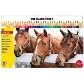 Resim Eberhard Faber Kuru Boya Kalem Seti 3.0 Mm Metal Kutu 36Lı 514836 