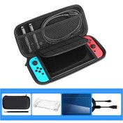 Resim Springsun Nintendo Switch Taşınabilir Seyahat Taşıma Çantası İle Uyumlu Taşıma Çantası Hd Temperli Anahtar Ekran Koruyucu/koruyucu Kabuk/usb Kablosu 
