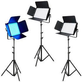 Resim Gdx CF-1500R RGB'li Panel Led Video Işık Seti 1700W 