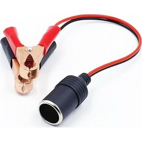 Resim Jialan Araç Akü Terminali Klipsli Çakmak Güç Soketi Adaptörü 12v 