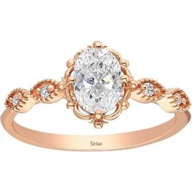 Resim Sirius Pırlanta Ve Beyaz Topaz Taşlı Henna Yüzük 0847R0040 