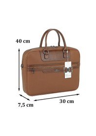 Resim Case Club Kadın Evrak Çantası Omuz Askılı 15,6'' Laptop Bölmeli Taba 