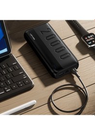 Resim Lenyes PX235P 10 W 20000 mAh Led Işık Göstergeli Taşınabilir Powerbank Siyah 