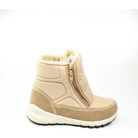 Resim Scooter Z7449 Tekstil Bej Su Ve Soğuk Hava Geçirmez İçi Kürklü Kadın Kar Botu Bej 