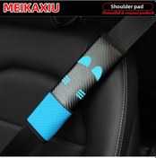 Resim Yeni Bir Tür Sevimli Küçük Canavar Araba Omuz Koruması, Emniyet Kemeri Ve Blue 1pc Blue 1pc 
