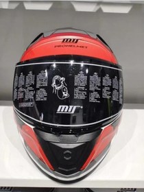 Resim MTS Kask Mts Pro 801 War Güneş Gözlüklü Mat Gri/kırmızı 