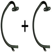 Resim 100kh Uyumlu Katalizör Borusu Demir 2 Adet Siyah 