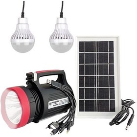 Resim Temiz Pazar 5 W 22 Smd Led 2 Ampullü Solar Işıldak Çok Renkli 