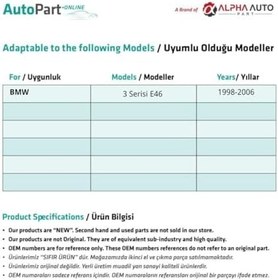 Resim innovareauto BMW 3 Serisi E46 ile uyumlu Vites Körüğü 