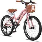 Resim Trendbisiklet Retro 20 Jant Vitesli Çocuk Bisikleti, 6-9 Yaş (115-135 Cm) Unisex 