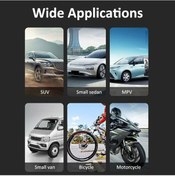 Resim Novahub Şişirme Aparatlı Dijital Lastik Basınç Ölçer, 180 Psı Hava Mandreni Ve Hızlı Bağlantı Kaplinli Kompr 