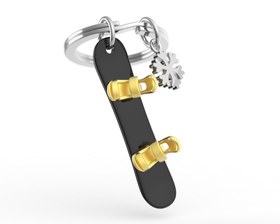 Resim Metalmorphose Snowboard Keychain 